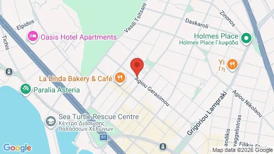 Apartments for rent i Glyfada - kort over placeringen