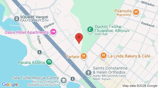 Apartments for rent i Glyfada - kort over placeringen
