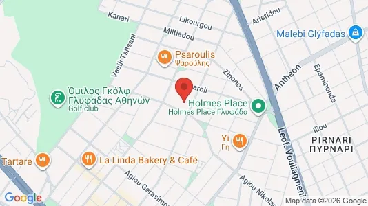 Apartments for rent i Glyfada - kort over placeringen