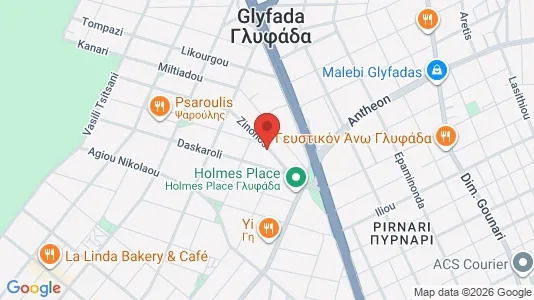 Apartments for rent i Glyfada - kort over placeringen