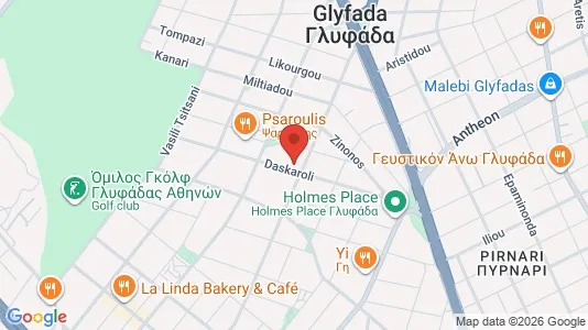 Apartments for rent i Glyfada - kort over placeringen