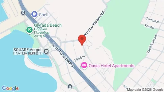 Apartments for rent i Glyfada - kort over placeringen
