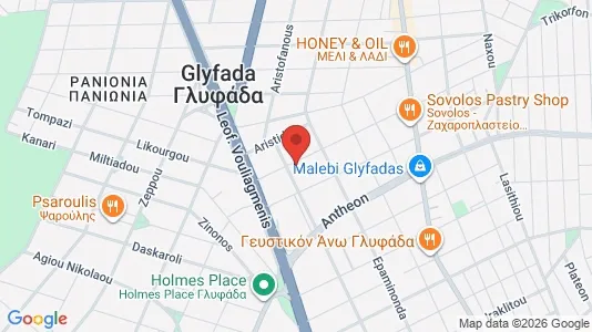 Apartments for rent i Glyfada - kort over placeringen