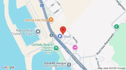 Apartments for rent i Glyfada - kort over placeringen