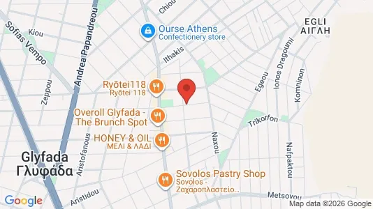 Apartments for rent i Glyfada - kort over placeringen