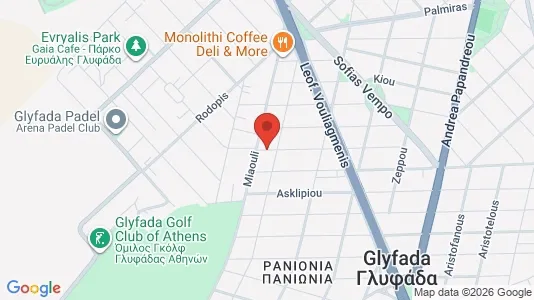 Apartments for rent i Glyfada - kort over placeringen