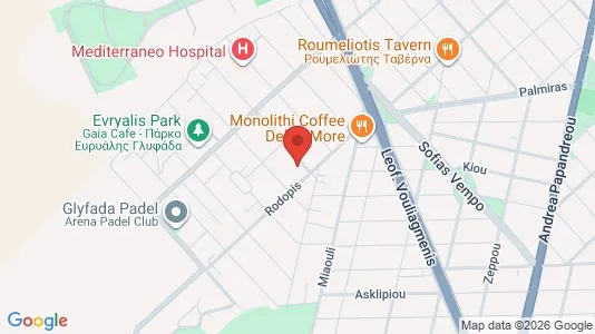 Apartments for rent i Glyfada - kort over placeringen