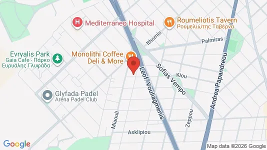 Apartments for rent i Glyfada - kort over placeringen
