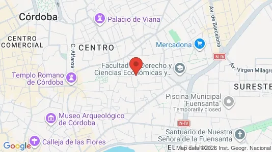 Apartments for rent i Córdoba - kort over placeringen