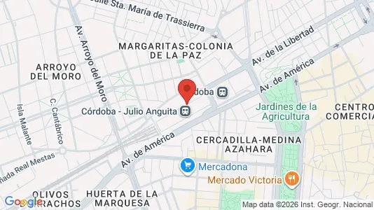 Apartments for rent i Córdoba - kort over placeringen
