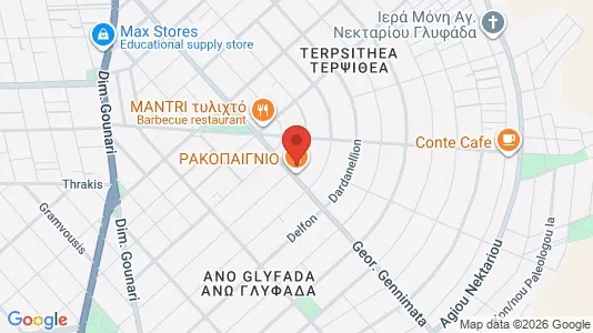 Apartments for rent i Glyfada - kort over placeringen