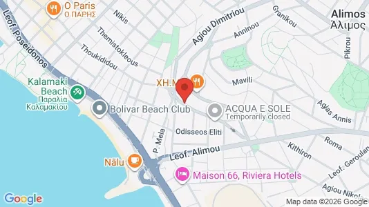 Apartments for rent i Alimos - kort over placeringen