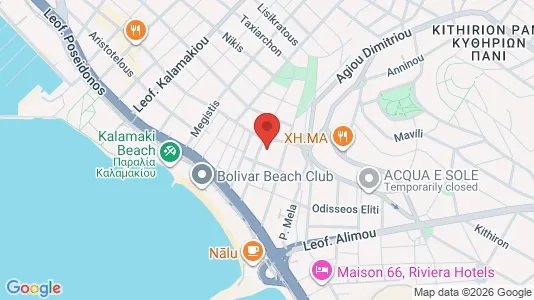Apartments for rent i Alimos - kort over placeringen