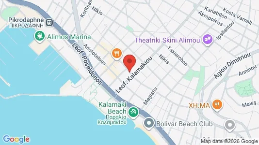 Apartments for rent i Alimos - kort over placeringen