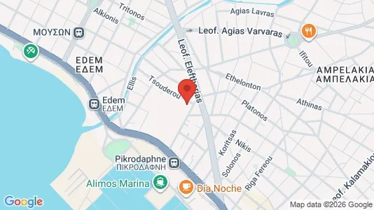 Apartments for rent i Alimos - kort over placeringen