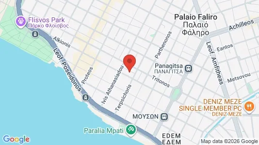 Apartments for rent i Palaio Faliro - kort over placeringen