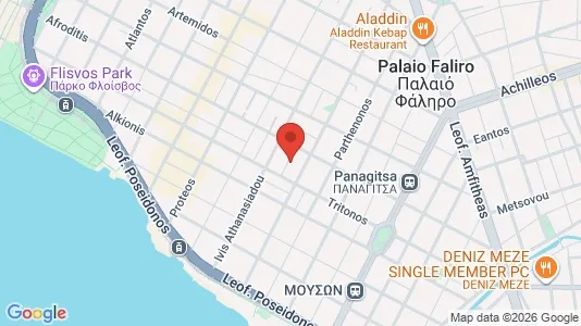 Apartments for rent i Palaio Faliro - kort over placeringen