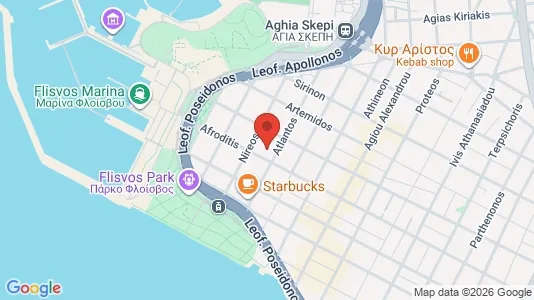 Apartments for rent i Palaio Faliro - kort over placeringen