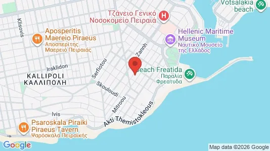 Apartments for rent i Piraeus - kort over placeringen