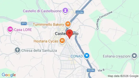 Apartments for rent i Castelbuono - kort over placeringen