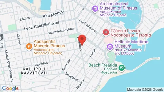 Apartments for rent i Piraeus - kort over placeringen