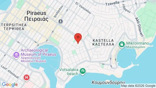 Apartments for rent i Piraeus - kort over placeringen