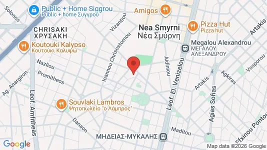 Apartments for rent i Nea Smyrni - kort over placeringen