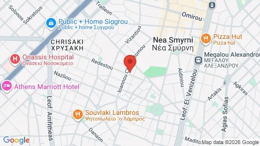 Apartments for rent i Nea Smyrni - kort over placeringen