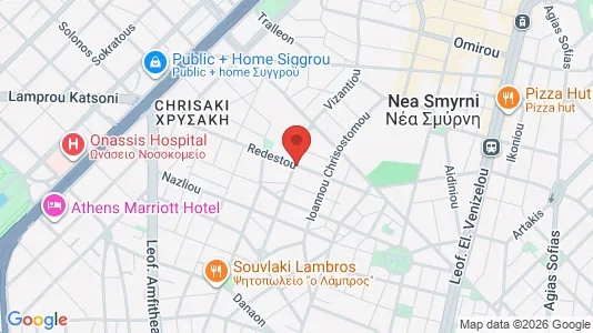 Apartments for rent i Nea Smyrni - kort over placeringen