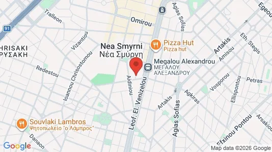 Apartments for rent i Nea Smyrni - kort over placeringen
