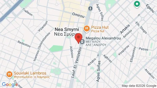 Apartments for rent i Nea Smyrni - kort over placeringen