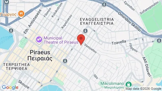 Apartments for rent i Piraeus - kort over placeringen