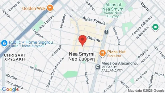 Apartments for rent i Nea Smyrni - kort over placeringen