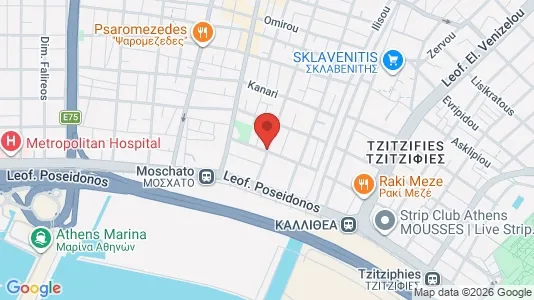Apartments for rent i Moschato-Tavros - kort over placeringen