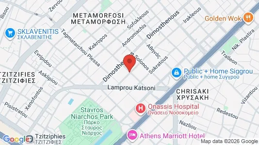 Apartments for rent i Kallithea - kort over placeringen