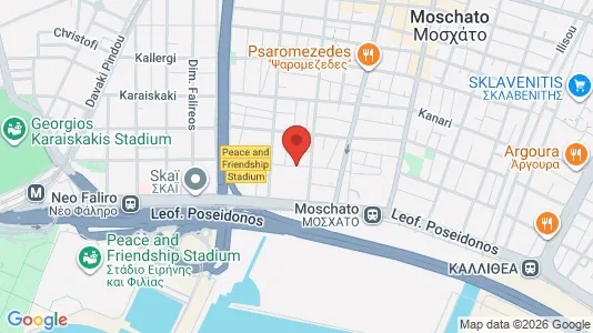 Apartments for rent i Moschato-Tavros - kort over placeringen