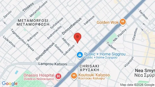 Apartments for rent i Kallithea - kort over placeringen