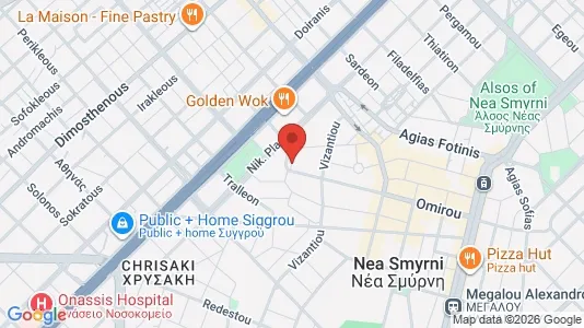 Apartments for rent i Ano Nea Smyrni - kort over placeringen