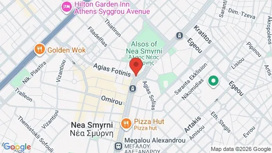Apartments for rent i Ano Nea Smyrni - kort over placeringen