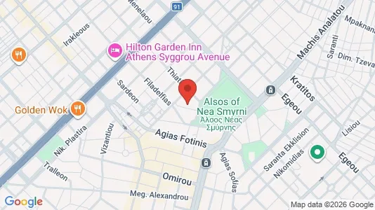 Apartments for rent i Ano Nea Smyrni - kort over placeringen