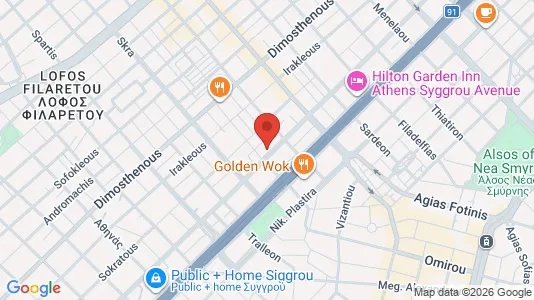 Apartments for rent i Kallithea - kort over placeringen