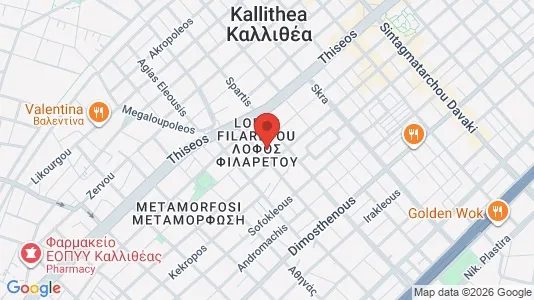 Apartments for rent i Kallithea - kort over placeringen