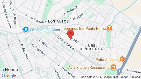 Apartments for rent i Orihuela - kort over placeringen