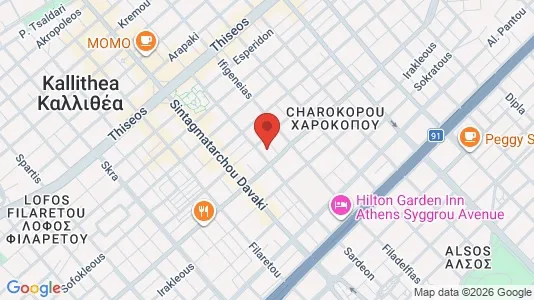 Apartments for rent i Kallithea - kort over placeringen