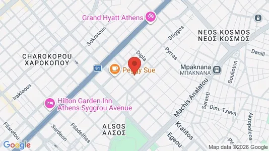 Apartments for rent i Athens Akropoli - kort over placeringen