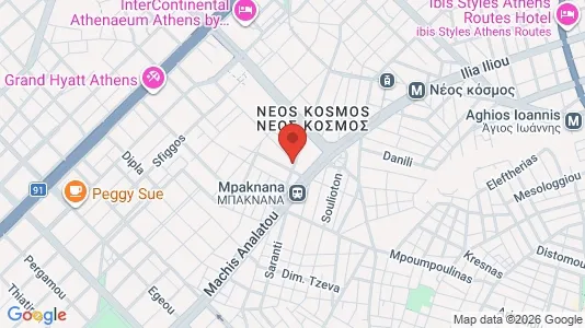 Apartments for rent i Athens Akropoli - kort over placeringen