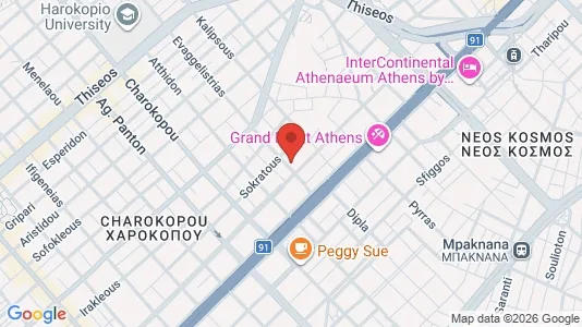 Apartments for rent i Kallithea - kort over placeringen