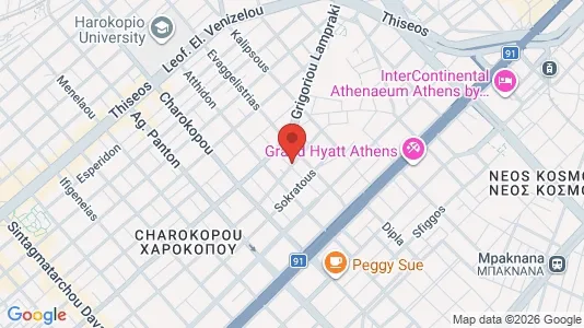 Apartments for rent i Kallithea - kort over placeringen