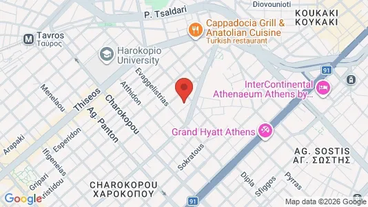 Apartments for rent i Kallithea - kort over placeringen