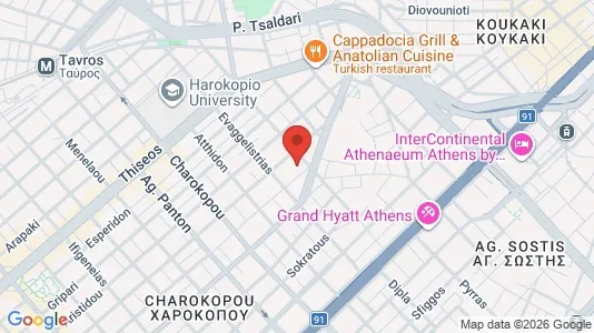 Apartments for rent i Kallithea - kort over placeringen